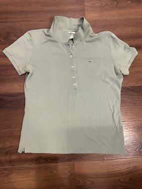 Izod Lacoste Polo Shirt size 44 / Large Celery Green Classic Alligator shirt